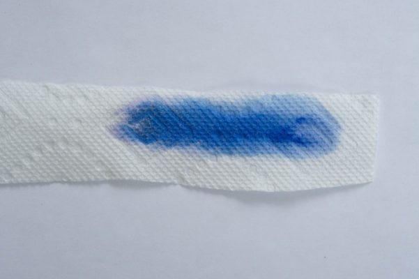 Aurora Blue ink chromatography