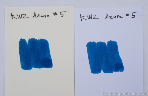 KWZ Azure #5 ink swabs