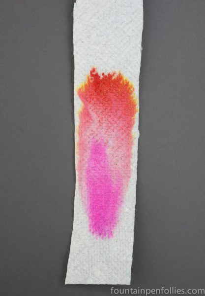 Caran d'Ache Infra Red ink chromatograpy