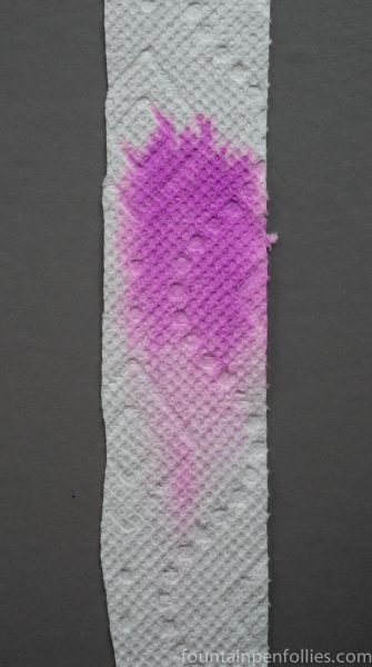 Waterman Pink ink chromatography