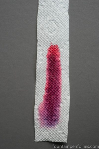 KWZ Maroon ink chromatography