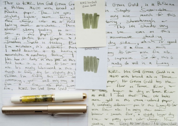 KWZ Iron Gall Green Gold ink