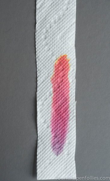 KWZ Red #1 ink chromatography