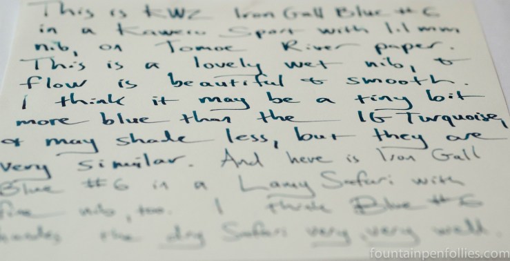 KWZ Iron Gall Blue #6 Ink