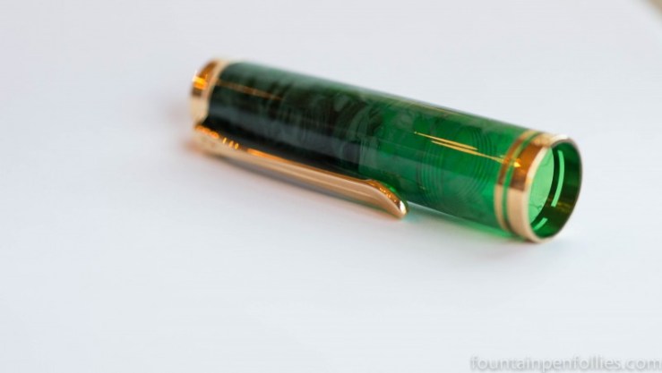 Pelikan M600 Green o' Green fountain pen cap