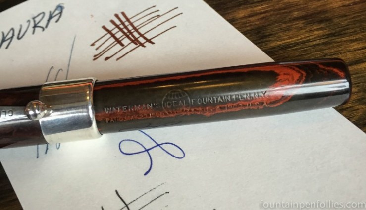 vintage Waterman fountain pen imprint