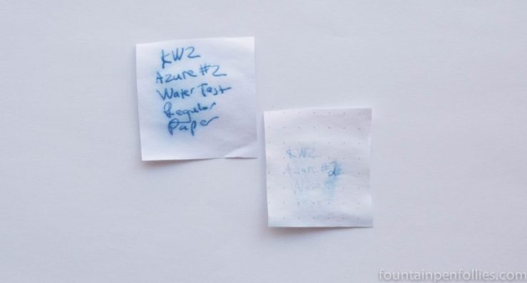 KWZ Azure #2 water resistance test