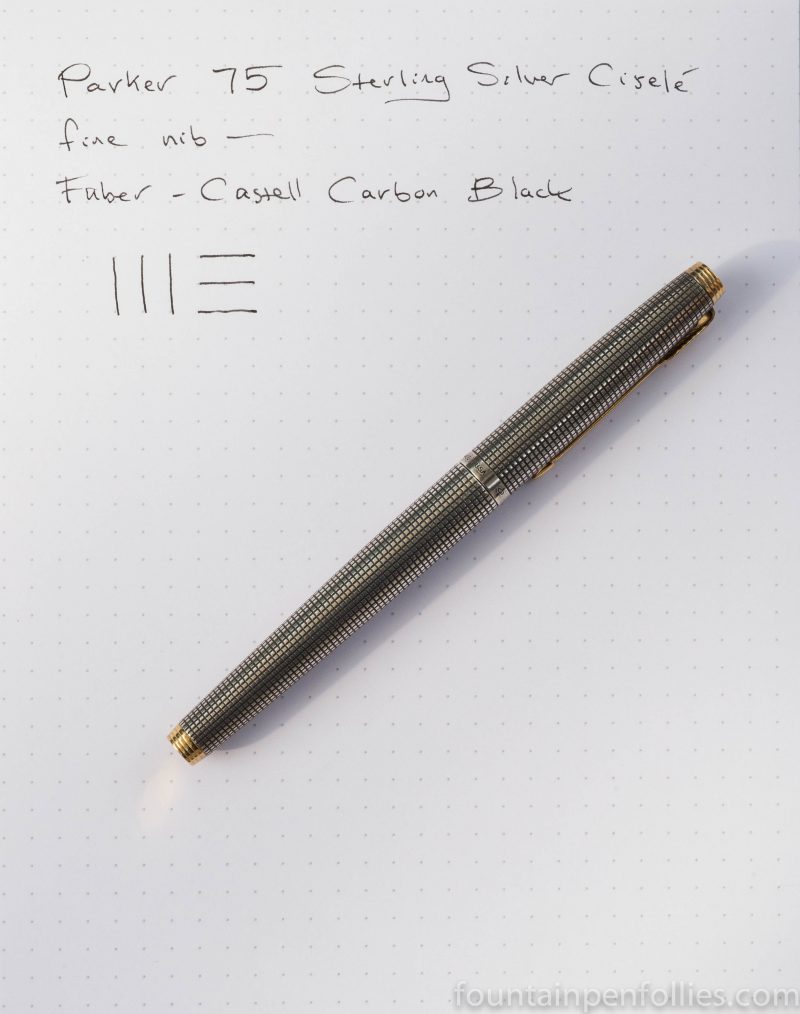 Pen of the Day: Parker 75 with Graf von Faber-Castell Carbon Black