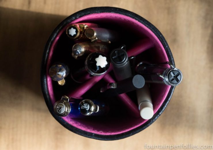 pen cup with pens