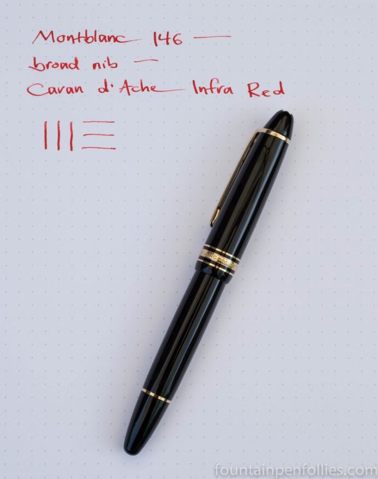 Montblanc 146 with Caran d'Ache Infra Red