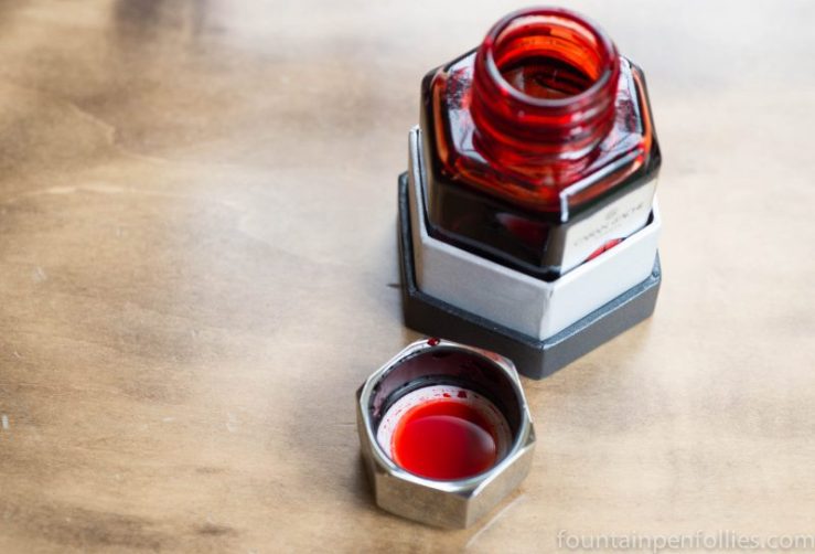 Caran d'Ache Infra Red ink bottle