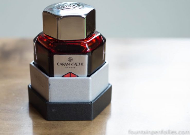Caran d'Ache Infra Red ink bottle