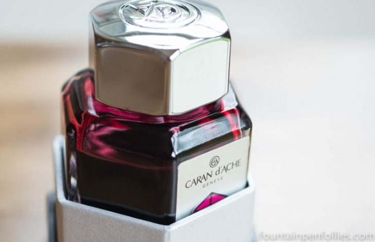 Caran d'Ache Divine Pink ink bottle