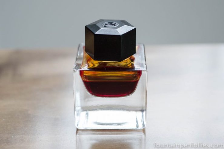 Caran d'Ache Saffron ink bottle