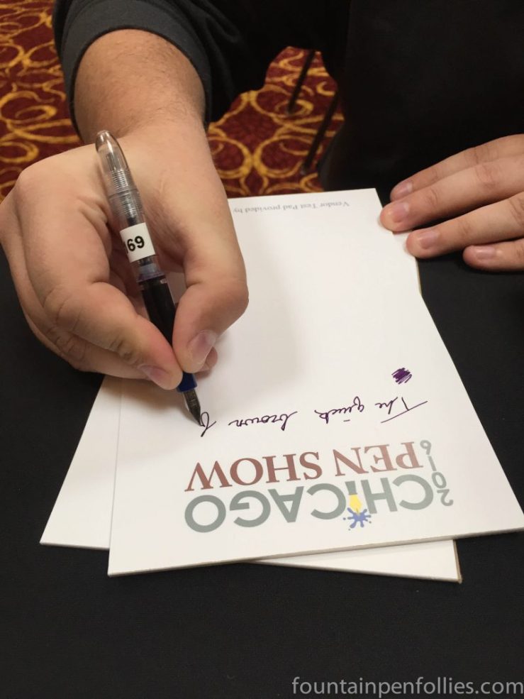 2016 Chicago Pen Show Lamy Dark Lilac ink writing sample