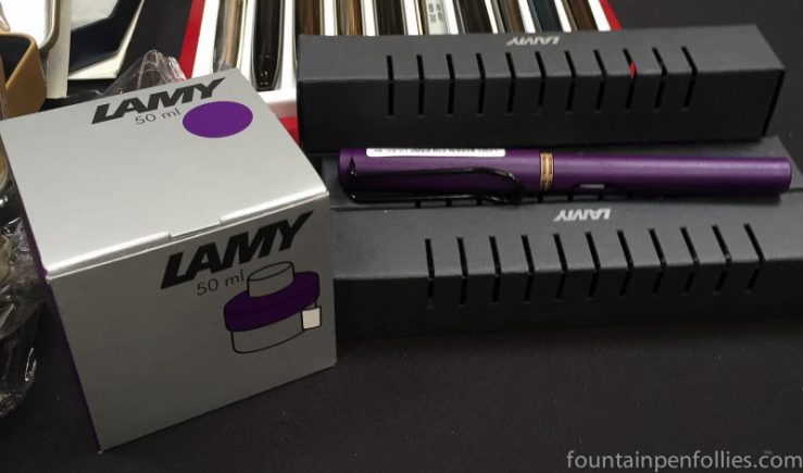 2016 Chicago Pen Show Lamy Safari Dark Lilac fountain pen and ink