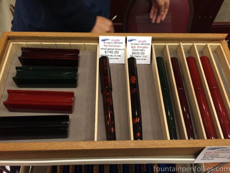 2016 Chicago Pen Show Stylo Art urushi pens