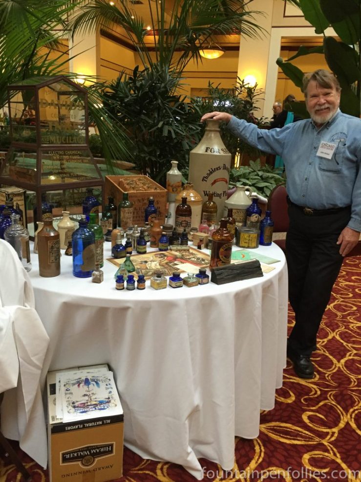 2016 Chicago Pen Show John Hinkel vintage ink collection