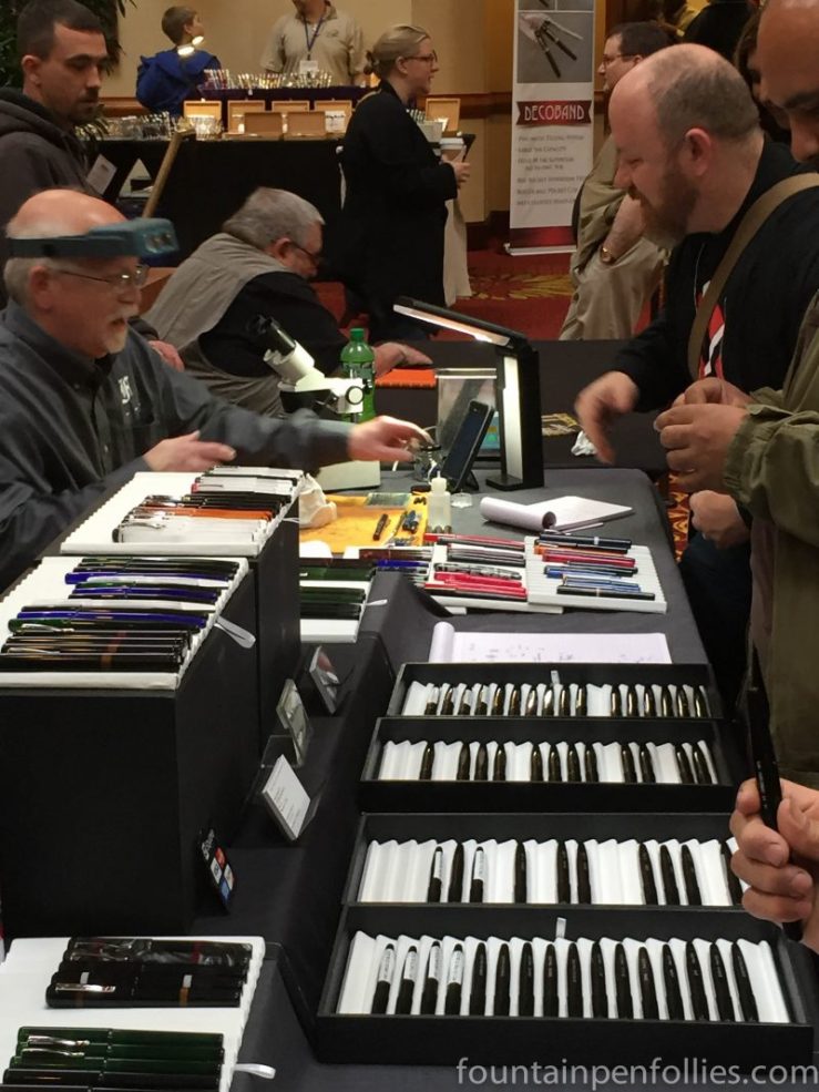 2016 Chicago Pen Show Franklin-Christoph table