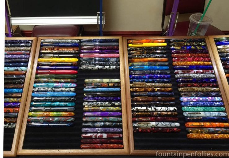 2016 Chicago Pen Show Edison Pen Company display