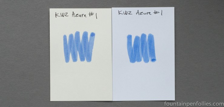 KWZ Azure #1 ink swabs