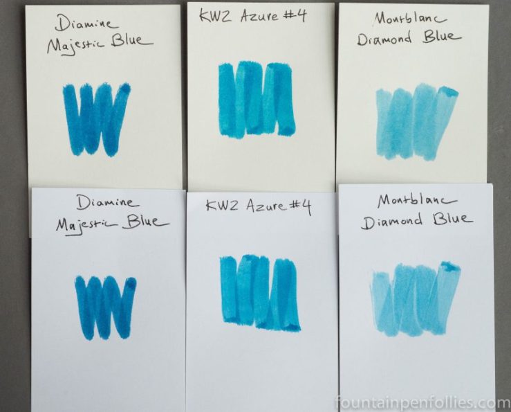 KWZ Azure #4 ink swab comparison