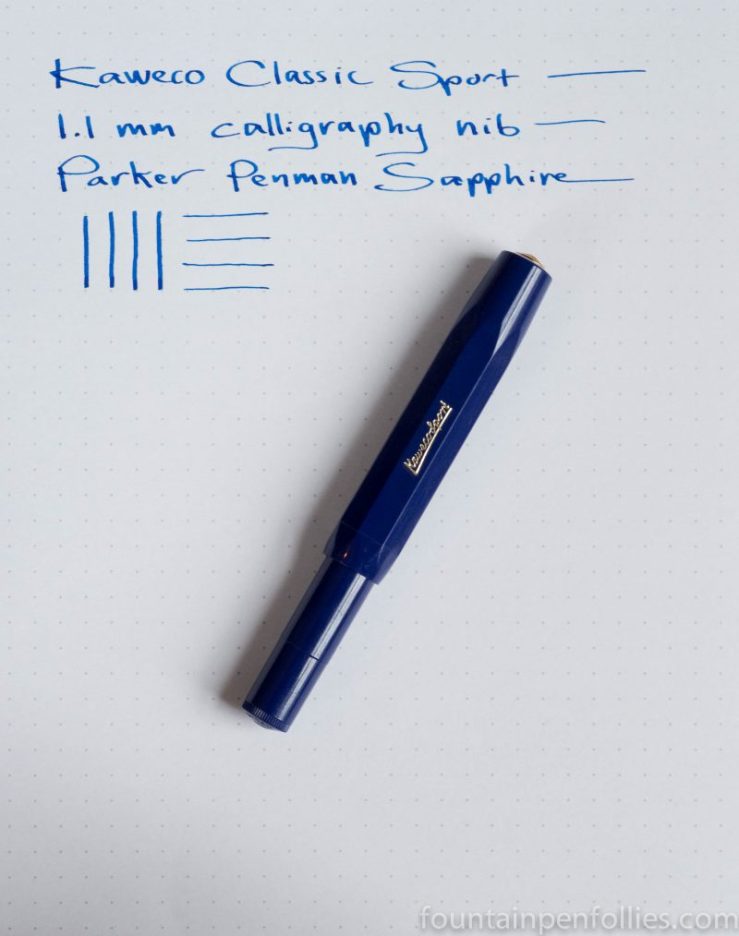 Parker Penman Sapphire ink Kaweco Classic Sport blue