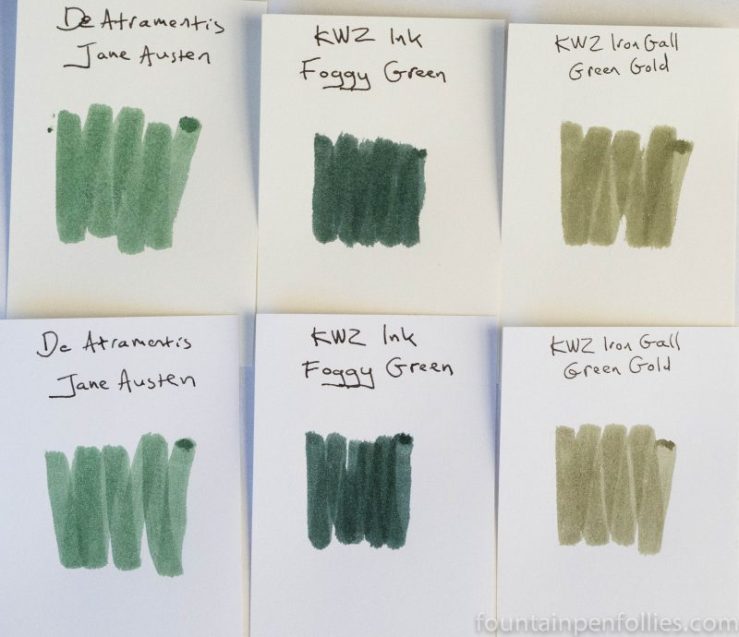 DeAtramentis Jane Austen ink swab comparisons
