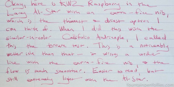 KWZ Raspberry writing sample