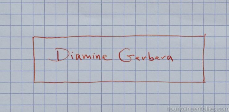 Diamine Gerbera writing sample