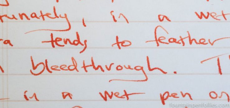 Diamine Gerbera writing sample