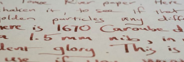 J. Herbin 1670 Caroube de Chypre writing sample