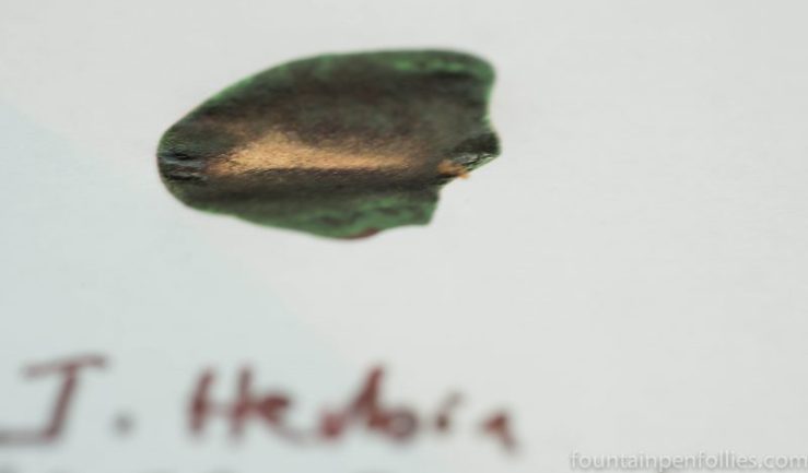 J. Herbin 1670 Caroube de Chypre ink blot