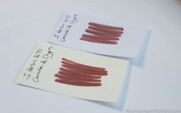 J. Herbin 1670 Caroube de Chypre swabs