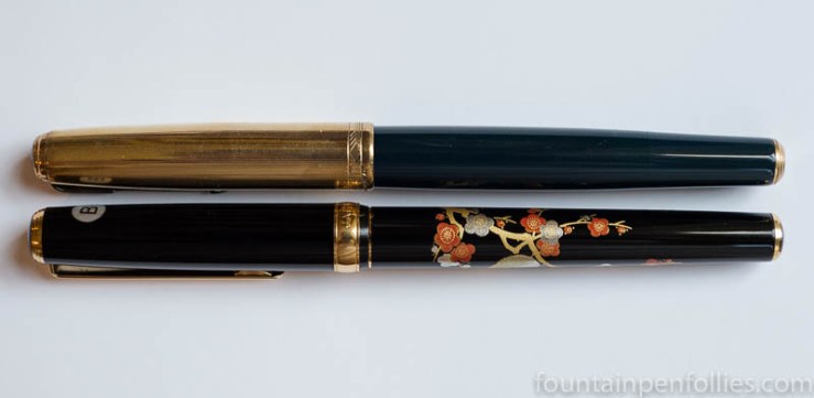 Platinum Classic Maki-e fountain pen with Parker 51 double jewel