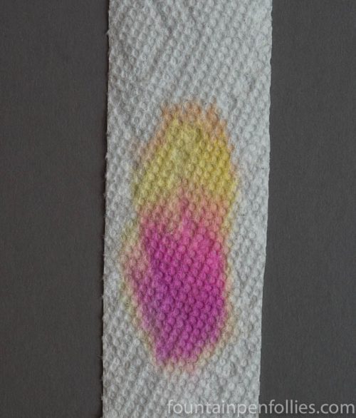 Sailor Sakura-Mori paper towel chromatography