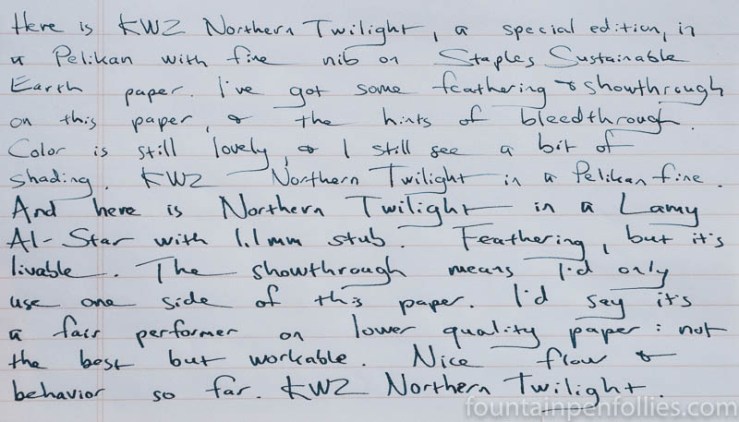KWZ Northern Twilight writing sample