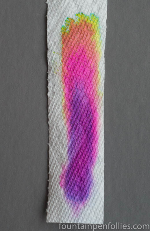 Sailor Oku-Yama paper towel chromatography