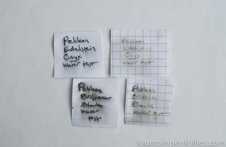 Pelikan Edelstein Onyx water resistance