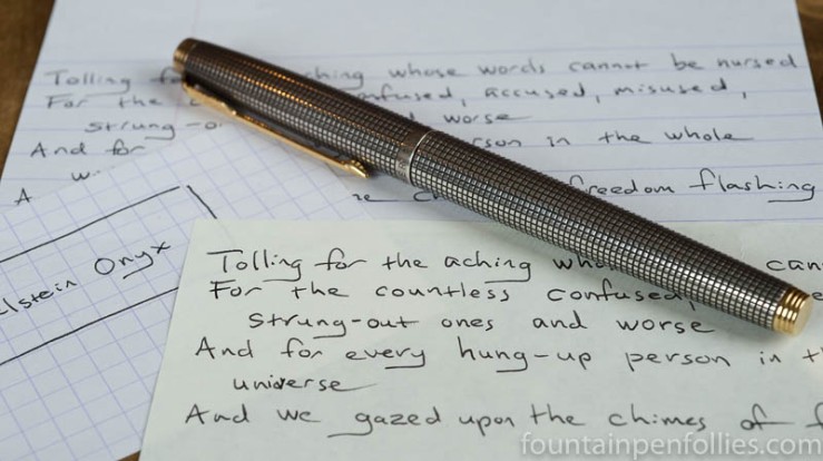 Pelikan Edelstein Onyx and Parker 75 Silver