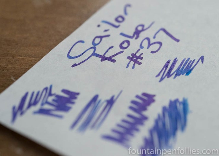 Sailor Kobe No. 37 Island Blue sheen