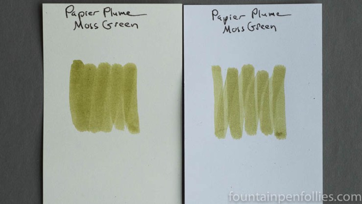 Papier Plume Moss Green swabs