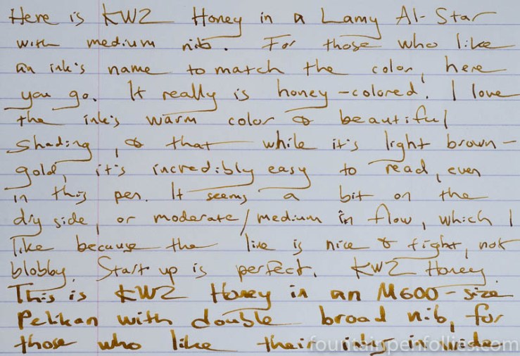 KWZ Honey writing sample