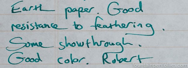 Robert Oster Deep Sea writing sample