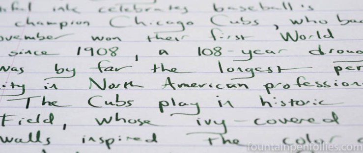 Papier Plume Ivy 108 writing sample