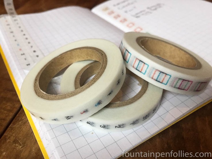 Icco Nico washi tape calendar and to-do