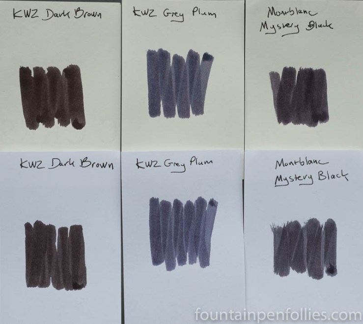 KWZ Grey Plum swabs comparison