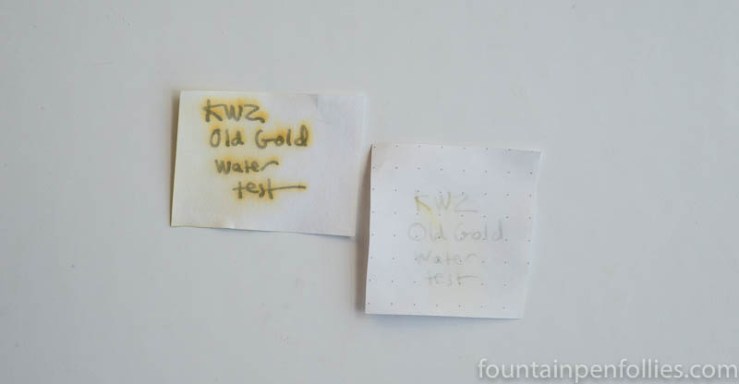 KWZ Old Gold water resistance