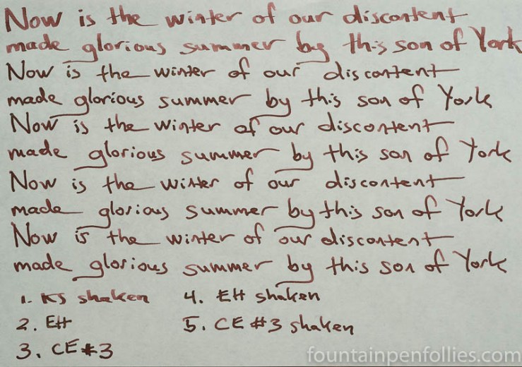 J. Herbin Caroube de Chypre writing sample