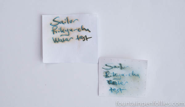 Sailor Rikyu-Cha water resistance